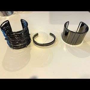 Beautiful 3 Gun Metal Bracelets